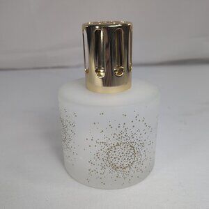 Lampe Berger Oil Fragrance Lamp Gold Frosted White Round 1939 Eclat d'Or 4078
